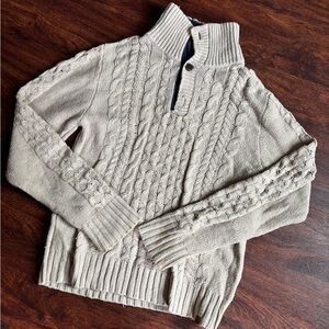 H&M Cream Cable Knit Sweater